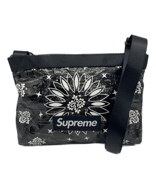 SUPREME（シュプリーム）SUPREME (シュプリーム) バンダナショルダーバッグ 	Bandana Trap Side Bag 21SS ブラックの古着・服飾アイテム