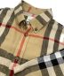 中古・古着 BURBERRY LONDON (バーバリー ロンドン) ノヴァチェックオーバーサイズリネンシャツ ベージュ サイズ:sp：25000円