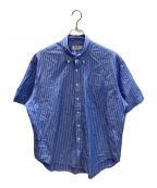 SEDAN ALL-PURPOSEセダンオールパーパス）の古着「STRIPED BIG BD Short Sleeve SHIRT」｜ブルー