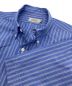 中古・古着 SEDAN ALL-PURPOSE (セダンオールパーパス) STRIPED BIG BD Short Sleeve SHIRT ブルー サイズ:L：5800円