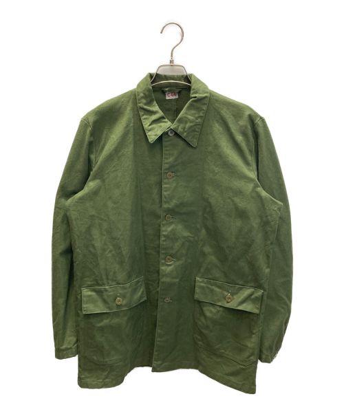 Swedish Army（スウェーデン軍）Swedish Army (スウェーデン アーミー) ワークジャケット カーキ サイズ:C44の古着・服飾アイテム