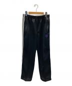 Needles×417 by EDIFICEニードルズ×417 バイ エディフィス）の古着「TRACK PANT POLY SMOOTH/トラックパンツ」｜ブラック