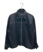 LiNoHリノー）の古着「WOOL TWILL STITCH BLOUSON/ウールツイルステッチブルゾン」｜ブラック