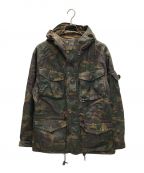 POLO RALPH LAURENポロ・ラルフローレン）の古着「オイル加工カモ柄ジャケット/ELMWOOD CAMO”OILED CLOTH” COMBAT JACKET」｜カーキ