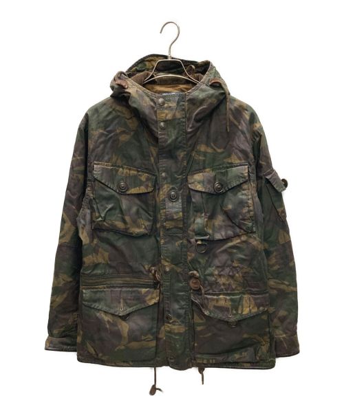 POLO RALPH LAUREN（ポロ・ラルフローレン）POLO RALPH LAUREN (ポロ・ラルフローレン) オイル加工カモ柄ジャケット/ELMWOOD CAMO”OILED CLOTH” COMBAT JACKET カーキ サイズ:Mの古着・服飾アイテム