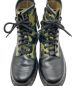 Dr.Martens (ドクターマーチン) A BATHING APE (アベイシングエイプ) 1stカモ 8ホール ジップ レザーブーツ ブラック×カーキ サイズ:UK5：15000円