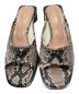 中古・古着 Acne studios (アクネ ストゥディオス) Python print mules ブラウン サイズ:38：11000円