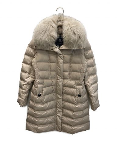 BURBERRY LONDON FUR DOWN COAT/バーバリーロンドンファー付ダウン