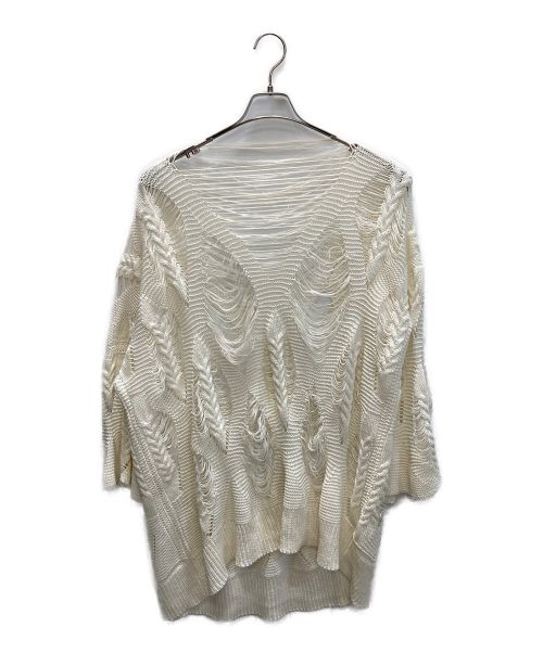 sulvam（サルバム）sulvam (サルバム) Yarn long sleeve Knit/ヤーンロングスリーブニット アイボリー サイズ:Sの古着・服飾アイテム