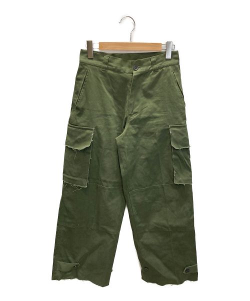 soerte（ソエルテ）soerte (ソエルテ) Wide straight military pants カーキ サイズ:1の古着・服飾アイテム