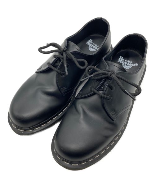 Dr.Martens（ドクターマーチン）Dr.Martens (ドクターマーチン) 3ホール シューズ WHITE STITCH ブラック サイズ:27の古着・服飾アイテム