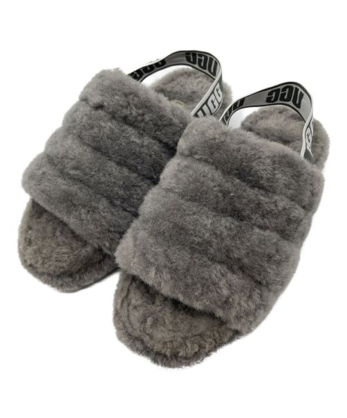 UGG（アグ）UGG (アグ) Fluff Yeah Slide グレー サイズ:23cmの古着・服飾アイテム