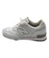 NEW BALANCE (ニューバランス) レザーローカットスニーカー ホワイト サイズ:27.5㎝/US9.5/UK9：9800円