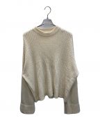 juhaユハ）の古着「BOTTLE NECK OVER KNIT」｜ベージュ