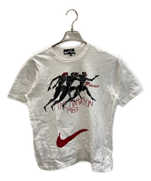 BLACK COMME des GARCONS（ブラック コムデギャルソン）BLACK COMME des GARCONS (ブラック コムデギャルソン) NIKE (ナイキ) THE MARATHON TEE ホワイト サイズ:XLの古着・服飾アイテム