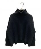 ebureエブール）の古着「Low Gauge Cashmere High Neck Pullover」｜ブラック