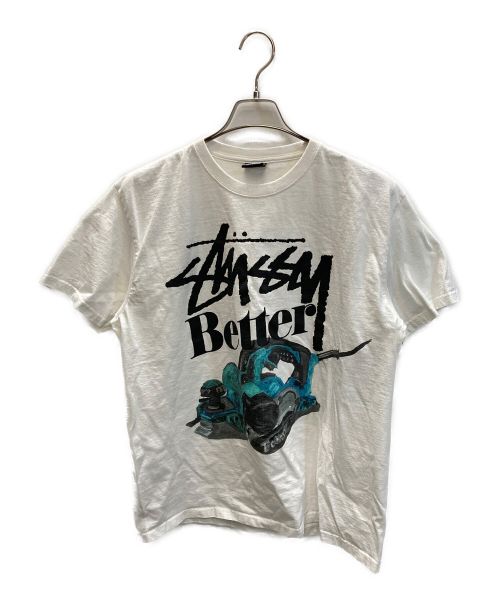 stussy（ステューシー）stussy (ステューシー) better gift shop (ベターギフトショップ) Built Better Tee ホワイト サイズ:Lの古着・服飾アイテム