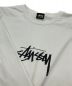 中古・古着 stussy (ステューシー) ロゴロングスリーブカットソー ホワイト サイズ:M：4800円