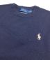 中古・古着 POLO RALPH LAUREN (ポロ・ラルフローレン) ウォッシャブルメリノウールニット ネイビー サイズ:S 未使用品：4800円