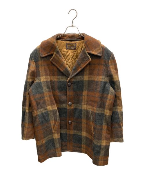 PENDLETON（ペンドルトン）PENDLETON (ペンドルトン) クルミ釦ウールテーラードジャケット ブラウン サイズ:FREEの古着・服飾アイテム