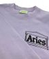 中古・古着 ARIES (アリーズ) LOGO PRINT CREW NECK SWEAT SHIRTS パープル サイズ:M：9800円