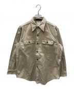 MADISON BLUEマディソンブルー）の古着「HAMPTON BACK SATIN SHIRT」｜ベージュ