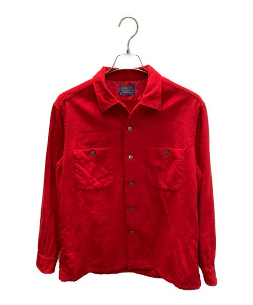 PENDLETON（ペンドルトン）PENDLETON (ペンドルトン) 60's ウールシャツ レッド サイズ:Lの古着・服飾アイテム