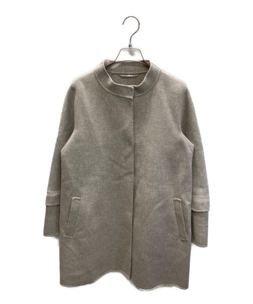 'S Max Mara（エスマックスマーラ）'S Max Mara (エスマックスマーラ) ノーカラーコート グレー サイズ:40の古着・服飾アイテム