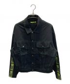 t.c.r.by toucherティーシーアール トゥシェ）の古着「TRUCKER JACKET V2」｜ブラック