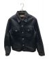 RHC Ron Herman（アールエイチシーロンハーマン）の古着「Black Rigid Jacket/ブラックリジットジャケット」｜ブラック