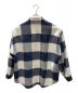 H BEAUTY&YOUTH (エイチ ビューティアンドユース) FLUFFY CHECK BIG CPO JACKET/フラフィーチェックビッグCPOジャケット ネイビー×ホワイト サイズ:L：10800円