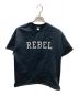 UNDERCOVER（アンダーカバー）の古着「REBELロゴパッチTシャツ」｜ブラック