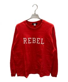 UNDERCOVER（アンダーカバー）の古着「REBELロゴパッチカットソー」｜レッド