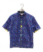 KAWATANI SHIRTカワタニシャツ）の古着「総柄シャツ」｜ブルー