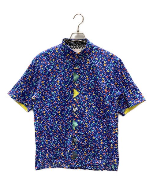 KAWATANI SHIRT（カワタニシャツ）KAWATANI SHIRT (カワタニシャツ) 総柄シャツ ブルー サイズ:Lの古着・服飾アイテム