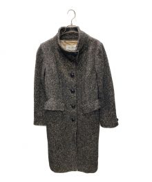 MaxMara（マックスマーラ）の古着「スタンドカラーツイードコート」｜グレー