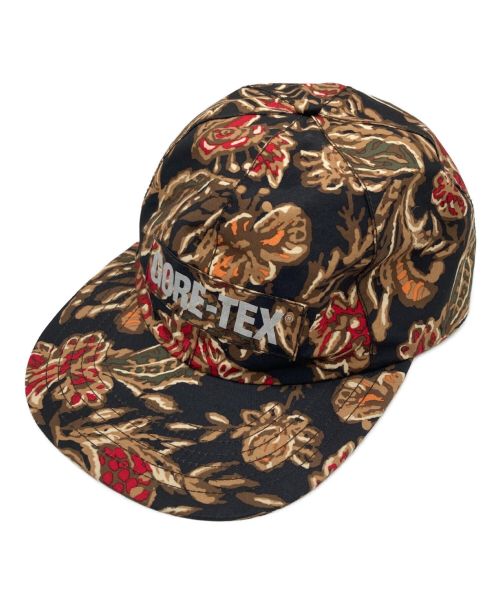 SUPREME（シュプリーム）SUPREME (シュプリーム) GORE-TEX 6-Panel Flower Print Cap ブラック×ブラウンの古着・服飾アイテム