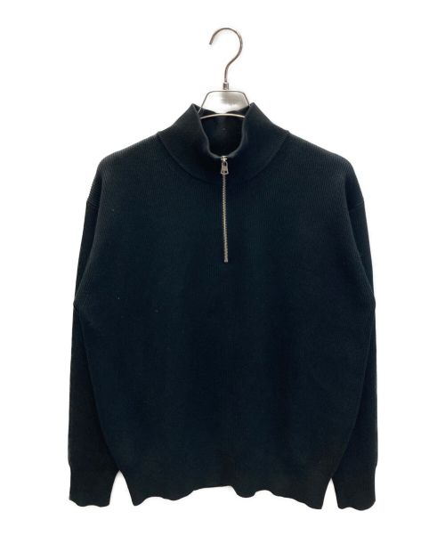 Traditional Weatherwear（トラディショナルウェザーウェア）Traditional Weatherwear (トラディショナルウェザーウェア) HALF ZIP UP PULLOVER ブラック サイズ:Mの古着・服飾アイテム