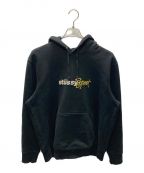 stussyステューシー）の古着「SPORT EMBROIDERED HOODIE」｜ブラック