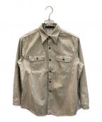 MADISON BLUEマディソンブルー）の古着「HAMPTON BACK SATIN SHIRT」｜ベージュ