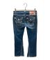 TRUE RELIGION (トゥルー レリジョン) 5本糸ステッチ ブーツカットフレアデニムパンツ インディゴ サイズ:SIZE 26：4480円