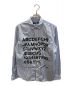 COMME des GARCONS JUNYA WATANABE MAN（コムデギャルソンジュンヤワタナベマン）の古着「HERVETICA タイポグラフィープリント シャツ」｜ブルー