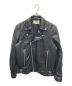 MAISON SPECIAL（メゾンスペシャル）の古着「Dress-Fit Sheep Leather Double Rider Jacket」｜ブラック