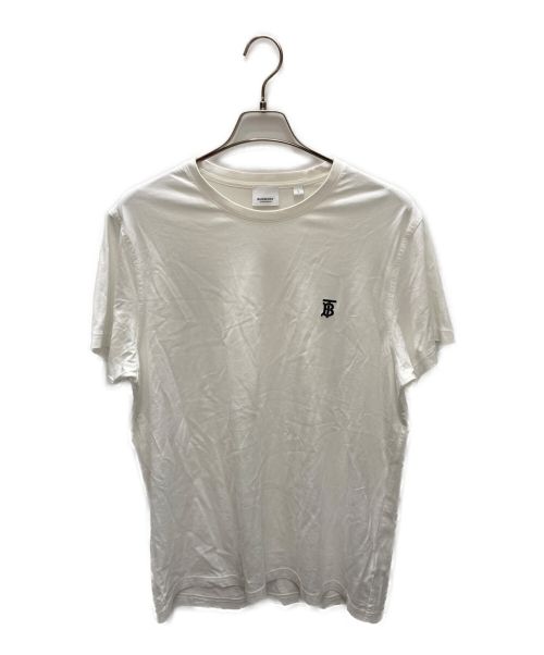 BURBERRY（バーバリー）BURBERRY (バーバリー) MONOGRAM MOTIF COTTON T-SHIRT ホワイト サイズ:SIZE Lの古着・服飾アイテム