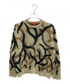 SUPREMEシュプリーム）の古着「Tribal Camo Sweater」｜カーキ