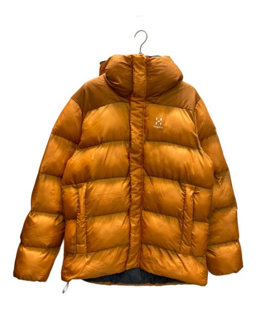 HAGLOFS（ホグロフス）HAGLOFS (ホグロフス) Puffy Mimic Hooded Jacket オレンジ サイズ:Lの古着・服飾アイテム