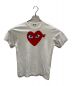 PLAY COMME des GARCONS（プレイ コムデギャルソン）の古着「PLAY RED DOUBLE HEART S/S TEE」｜ホワイト