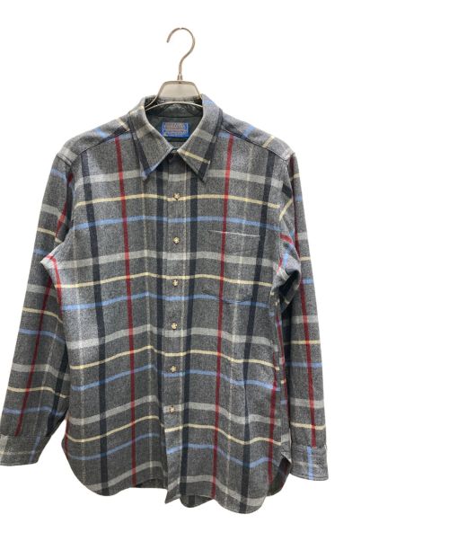 PENDLETON（ペンドルトン）PENDLETON (ペンドルトン) 70's チェックシャツ グレー サイズ:Lの古着・服飾アイテム