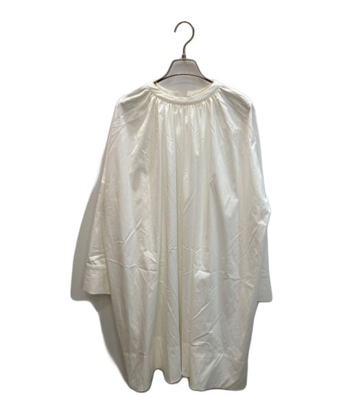 BEATRICE（ベアトリス）BEATRICE (ベアトリス) ボリュームギャザーブラウスワンピース ホワイト サイズ:SIZE 38の古着・服飾アイテム