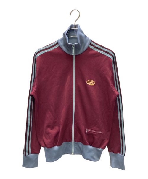 adidas（アディダス）adidas (アディダス) トラックジャケット ボルドー×ブルー サイズ:SIZE Mの古着・服飾アイテム